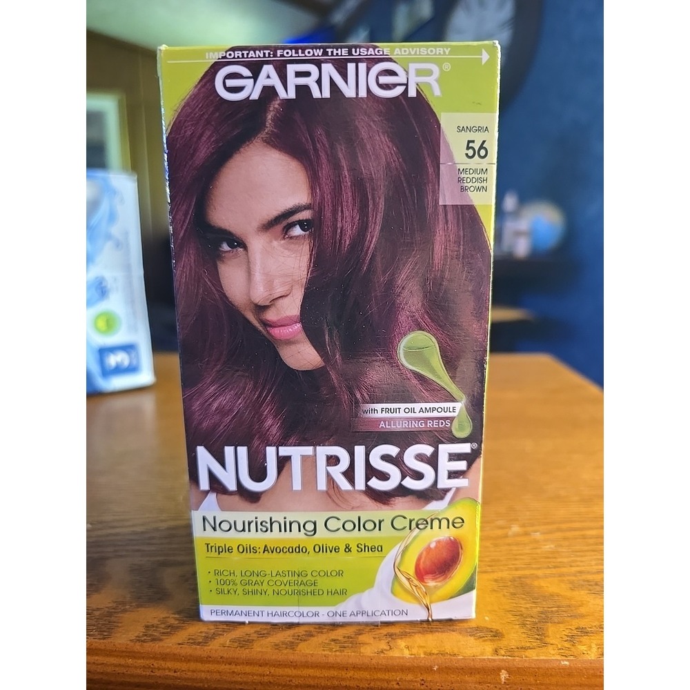 Garnier Nutrisse Nourishing Permanent Hair Color Creme 56 Medium Reddish Brown